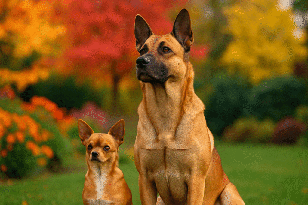 Cão com postura confiante ilustrando nomes de cães com significado forte