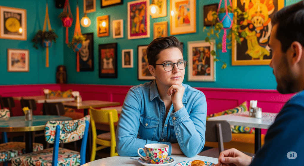 Mulher sentada na cama com expressão pensativa, refletindo sobre como o parceiro pode sabotar sua autoestima no relacionamento